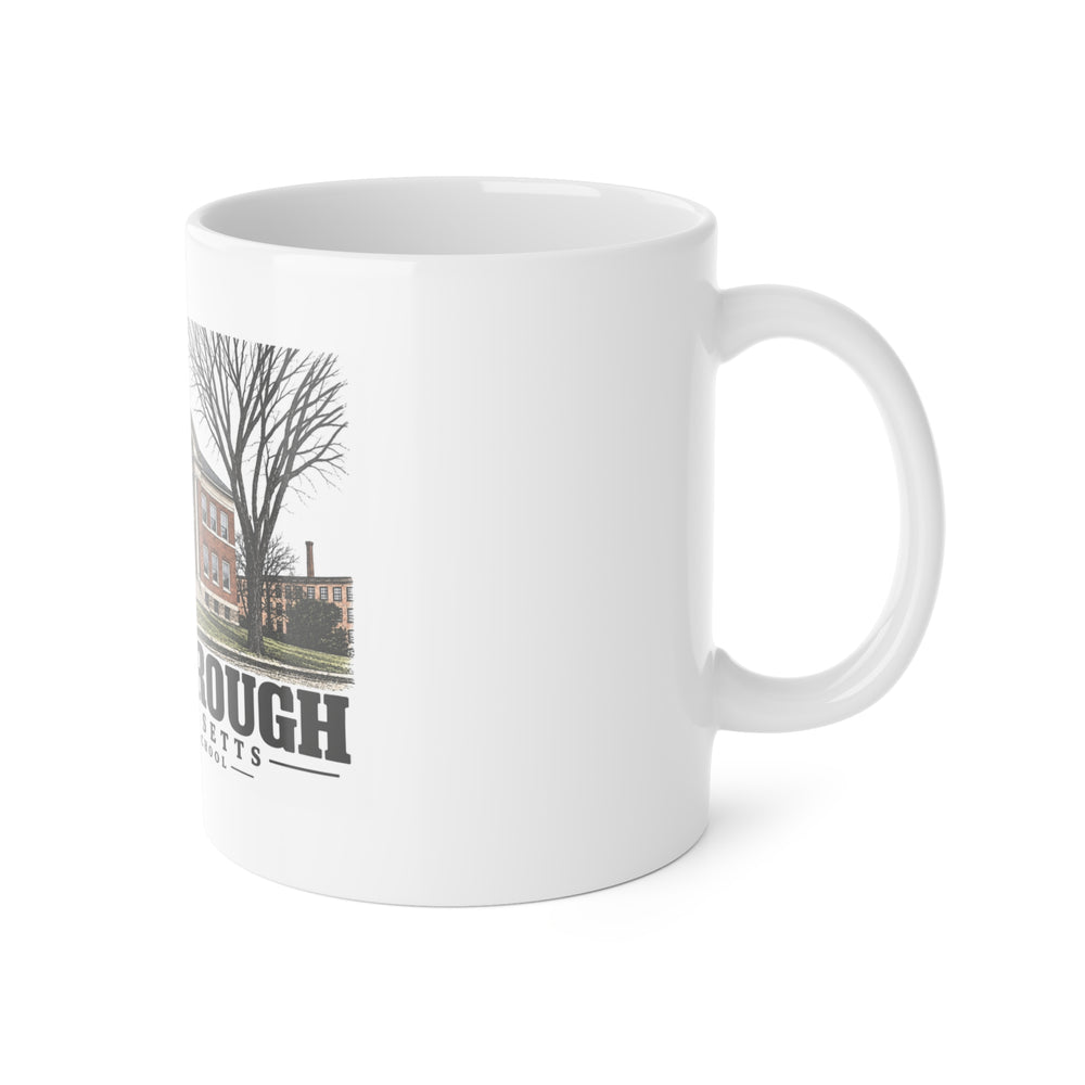 WESTBOROUGH Eli Whitney School 11 oz White Ceramic Mug - Assabet Valley Goods
