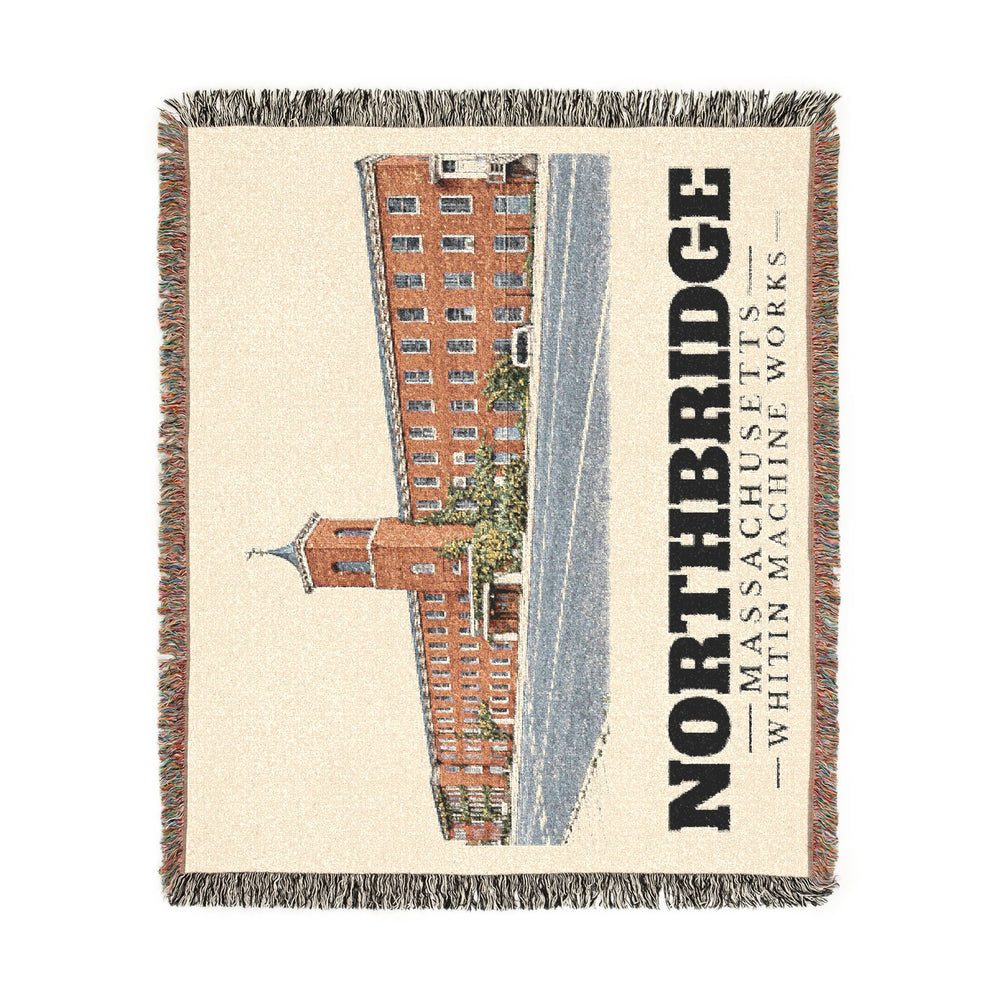 Whitin Machine Works — Northbridge, Massachusetts woven blanket, product view 2