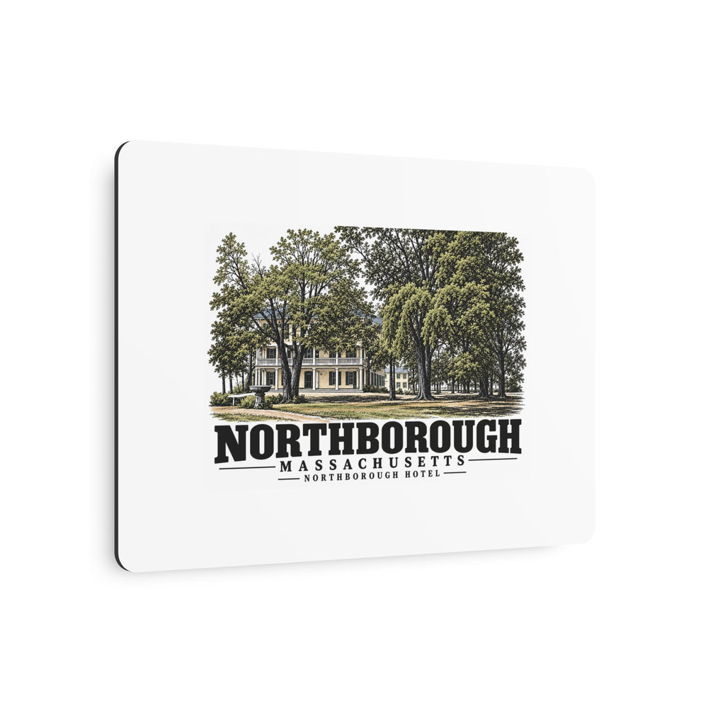 Illustrated Northborough Hotel in Northborough on metal art sign