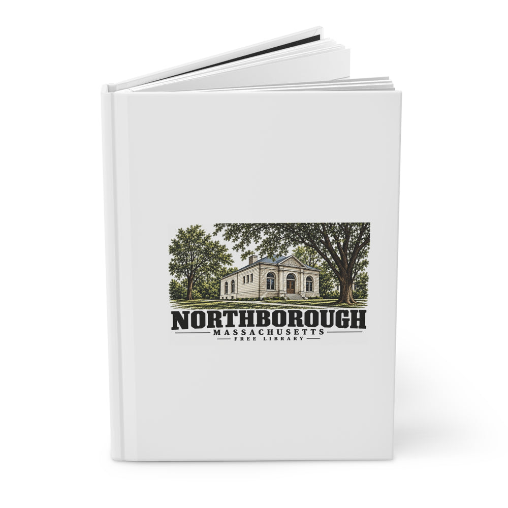 Illustrated Free Library in Northborough on matte hardcover journal