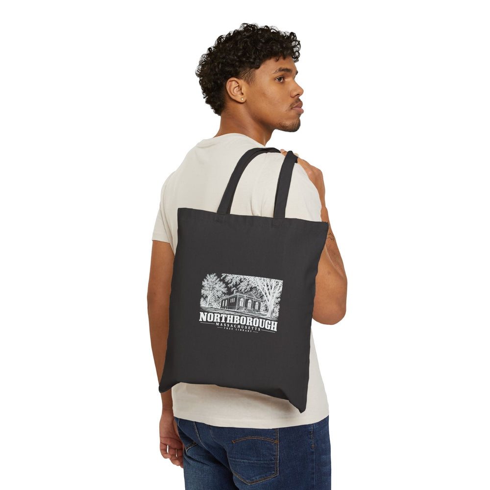 Free Library Natural + Black Heavy Canvas Tote - Assabet Valley Goods