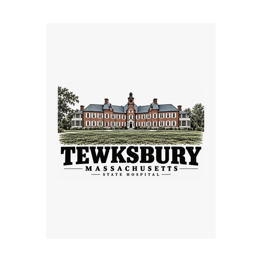 11 x 14 unclipped front of State Hospital matte poster, Tewksbury, Massachusetts.