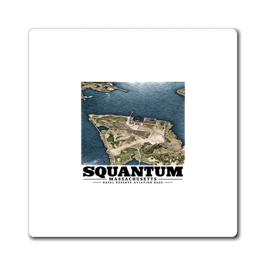 NRAB Squantum Boston, MA landing field and buildings looking north into Dorchester Bay 4 in Magnet - Boston Harbor