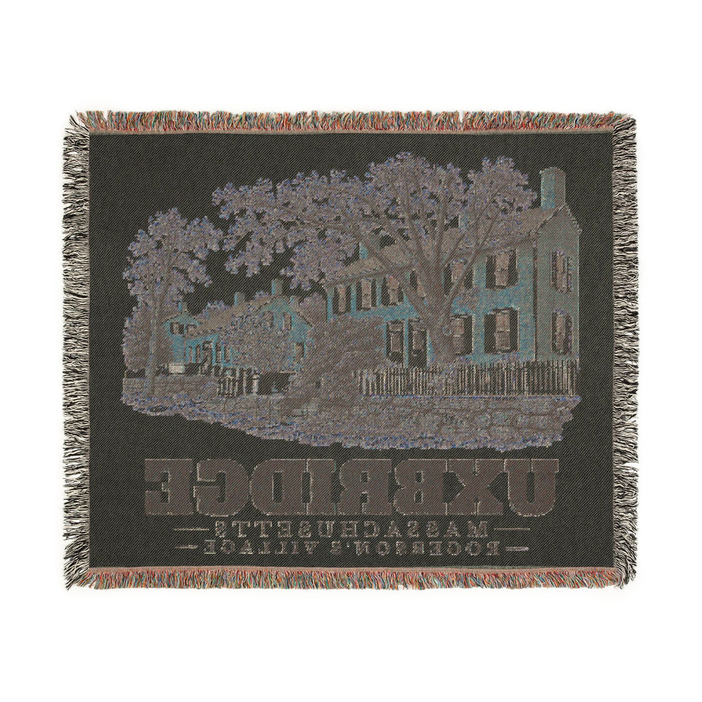 Rogerson's Village — Uxbridge, Massachusetts woven blanket, product view 3