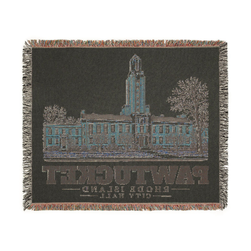 City Hall — Pawtucket, Rhode Island woven blanket, product view 3