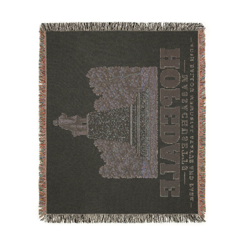 Adin Ballou Memorial Statue and Park — Hopedale, Massachusetts woven blanket, product view 4