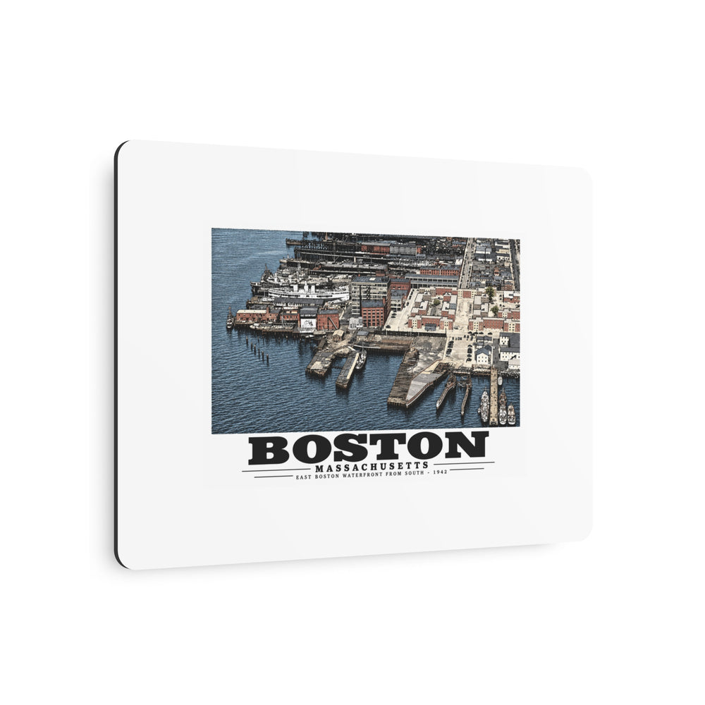Maritime Coal Co., East Boston, MA -from South 1000 ft. 7 × 5 in Horizontal Metal Wall Art - Boston Harbor