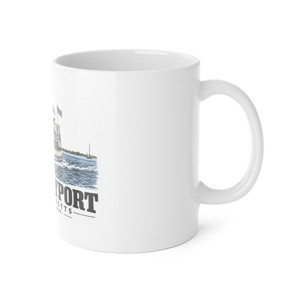 Newburyport Steamer E. P. Shaw 11 oz White Ceramic Mug - Merrimack Valley Goods
