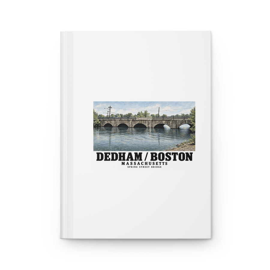 Spring Street Bridge north elevation (HAER MA-95-4, 1990) Matte Hardcover Journal - Charles River