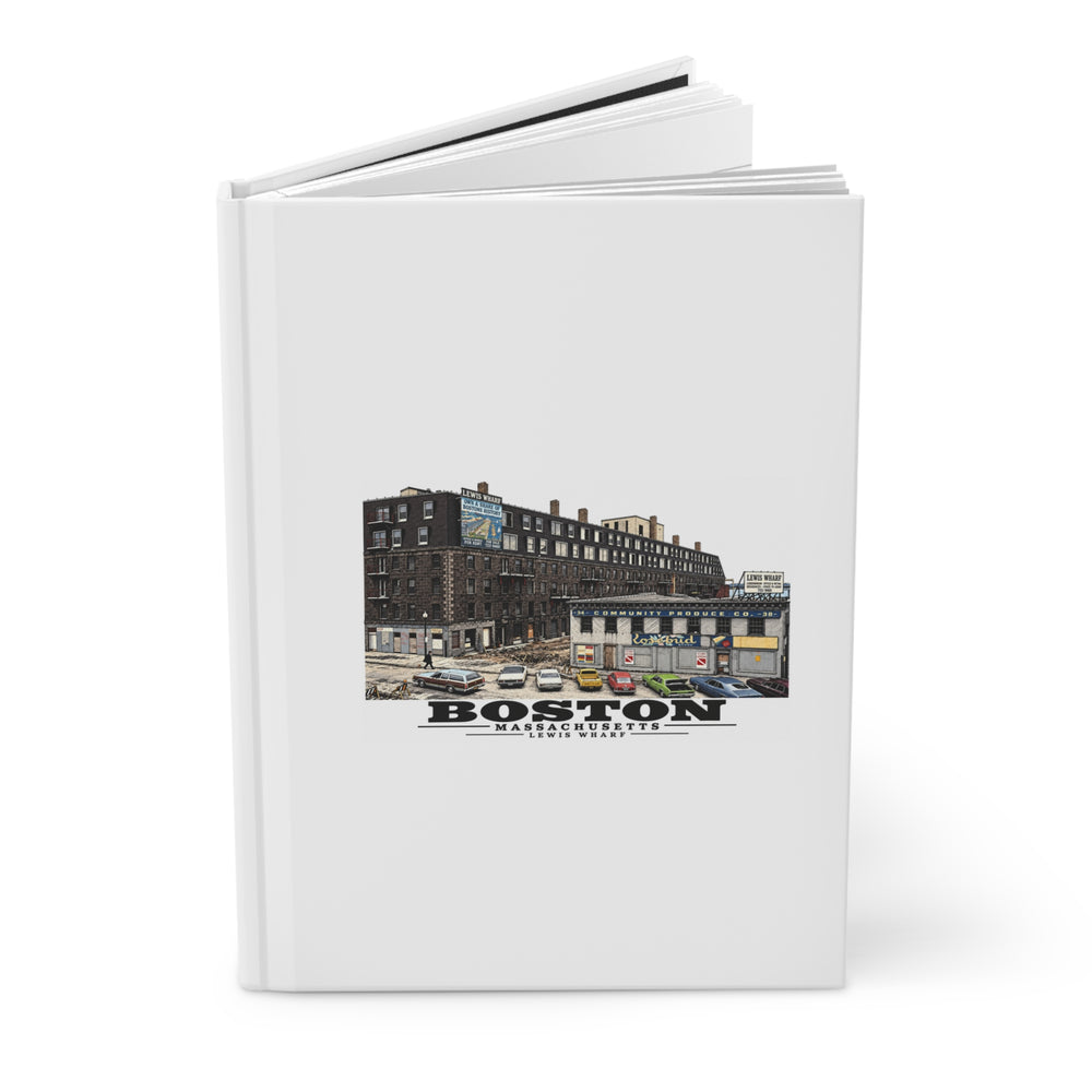 Lewis Wharf Matte Hardcover Journal - Boston Harbor