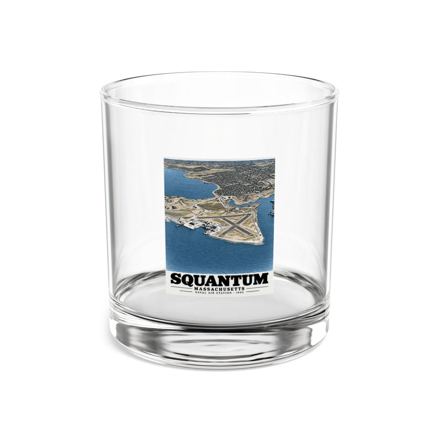 U.S. Naval Air Station, Squantum, MA 10 oz Rocks Glass - Boston Harbor