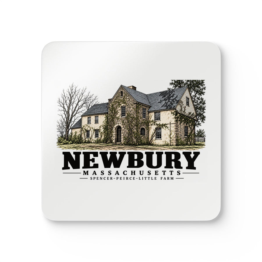 Newbury Spencer–Peirce–Little Farm manor house Cork Back Coaster Set - Merrimack Valley Goods