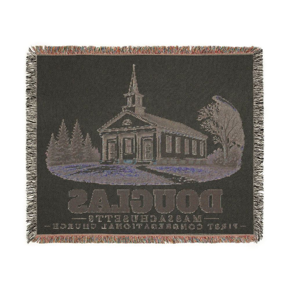 First Congregational Church — Douglas, Massachusetts woven blanket, product view 3