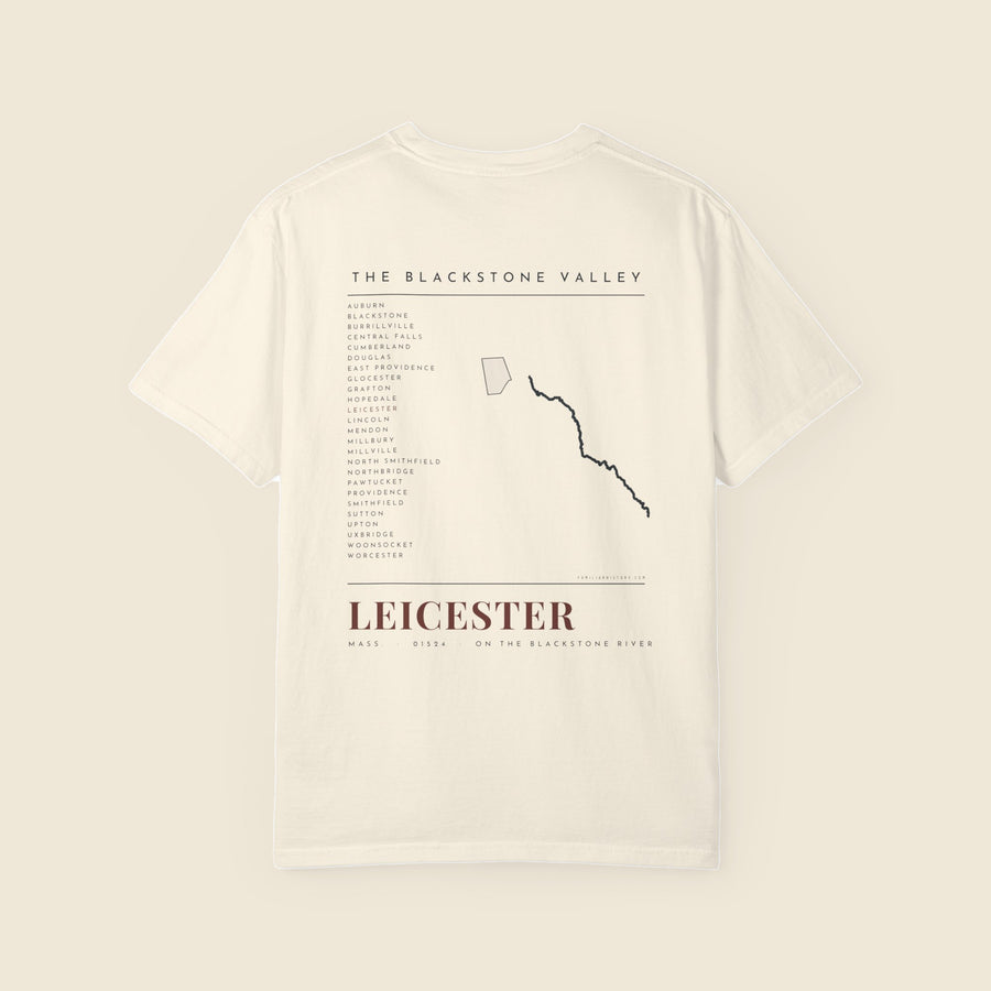 Leicester River Map Tee