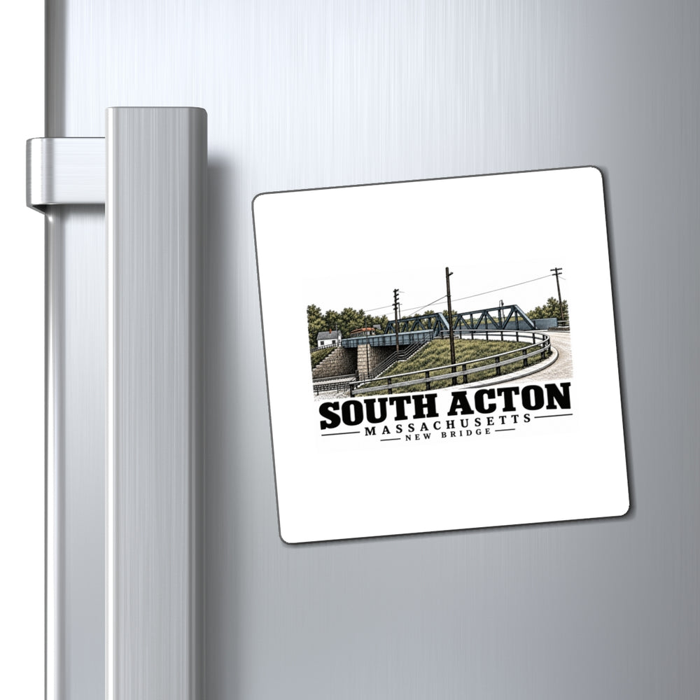 Illustrated New Bridge in Acton on square magnet