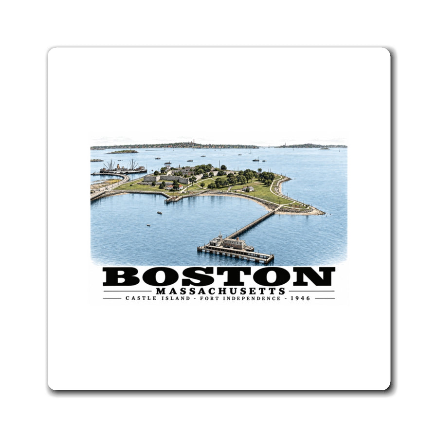 Castle Island, Boston 4 in Magnet - Boston Harbor