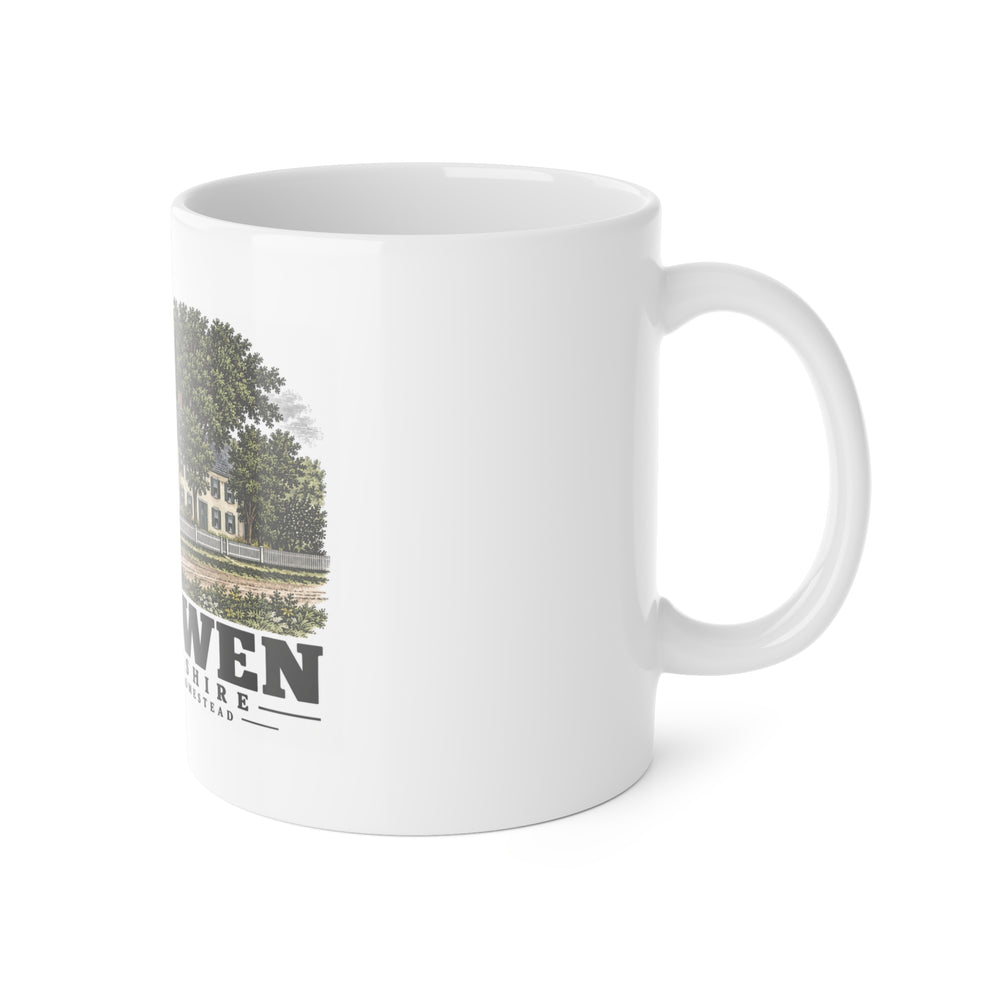 Boscawen Deacon Thomas Gerrish residence and attached farm buildings 11 oz White Ceramic Mug - Merrimack Valley Goods