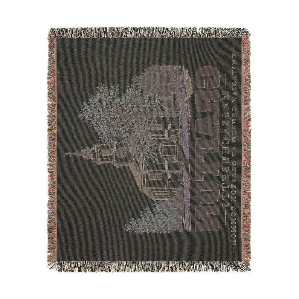 Unitarian Church at Grafton Common — Grafton, Massachusetts woven blanket, product view 4