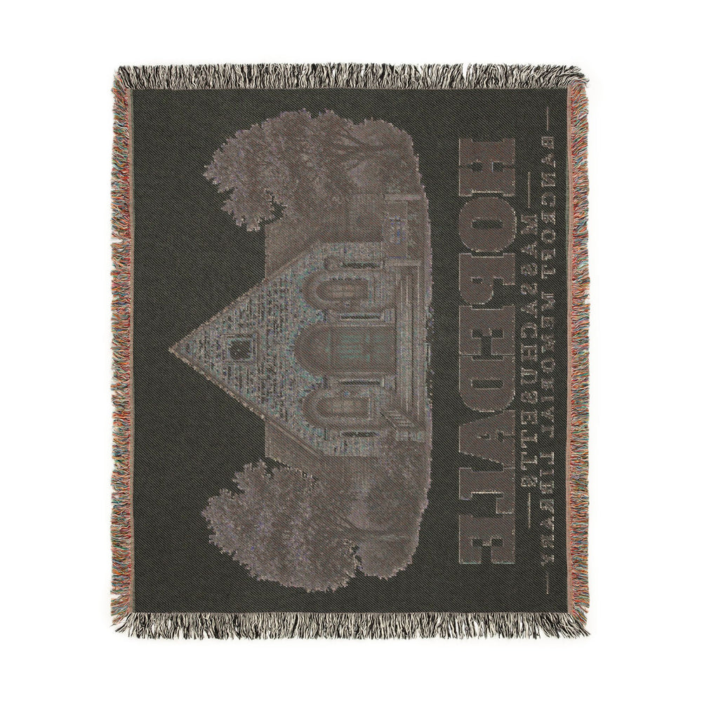Bancroft Memorial Library — Hopedale, Massachusetts woven blanket, product view 4