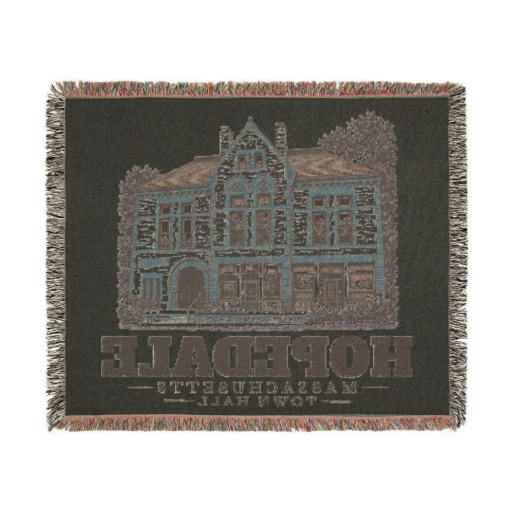 Town Hall — Hopedale, Massachusetts woven blanket, product view 3