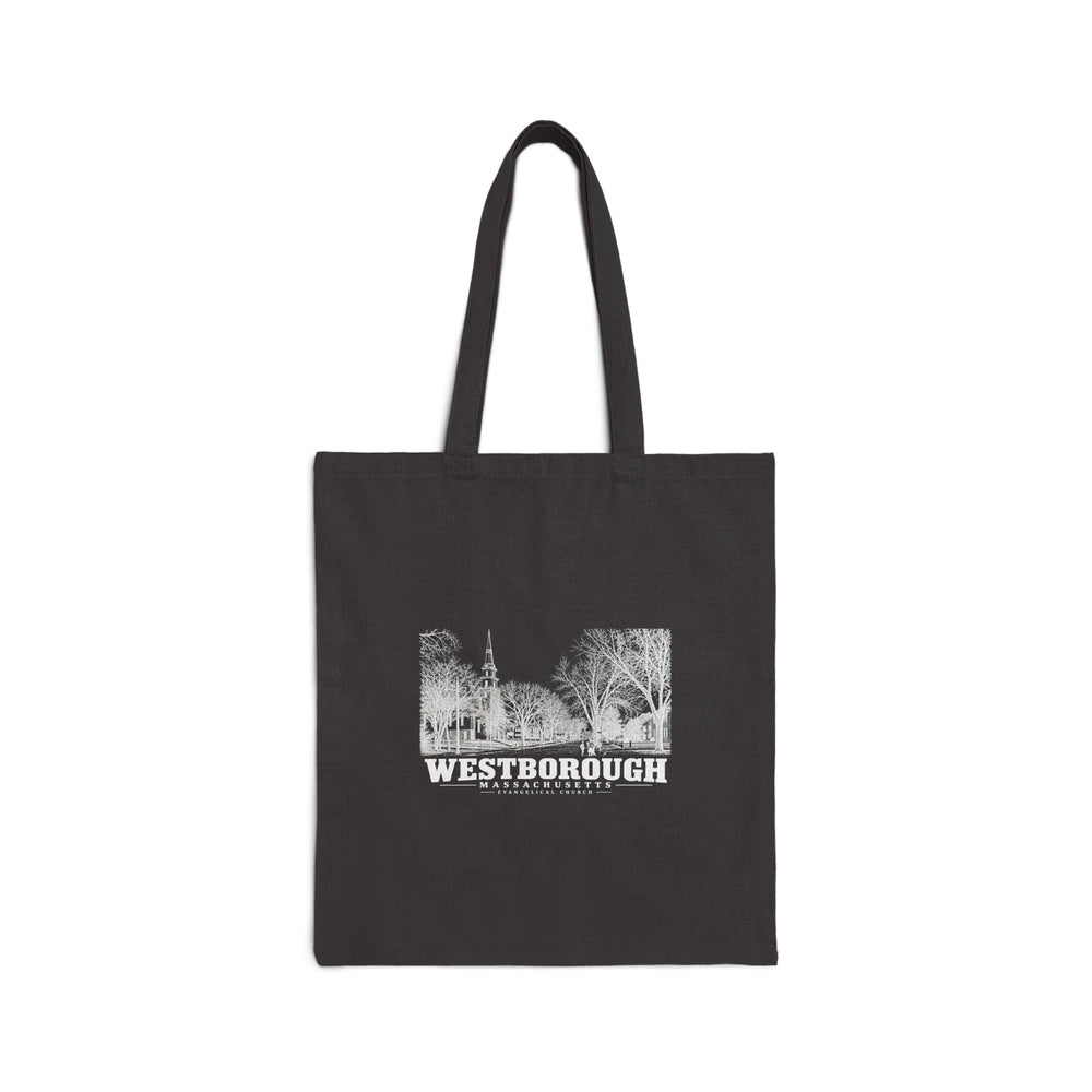 Evangelical Church Natural + Black Heavy Canvas Tote - Assabet Valley Goods