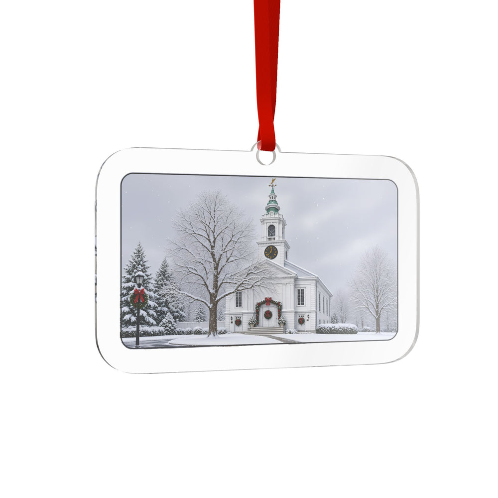 Unitarian Church at Grafton Common — Grafton, MA Christmas Ornament
