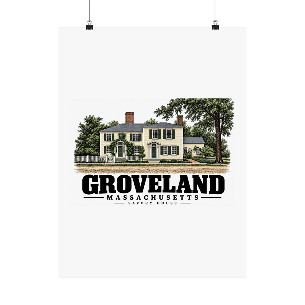 18 x 24 front of Savory House matte poster, Groveland, Massachusetts.