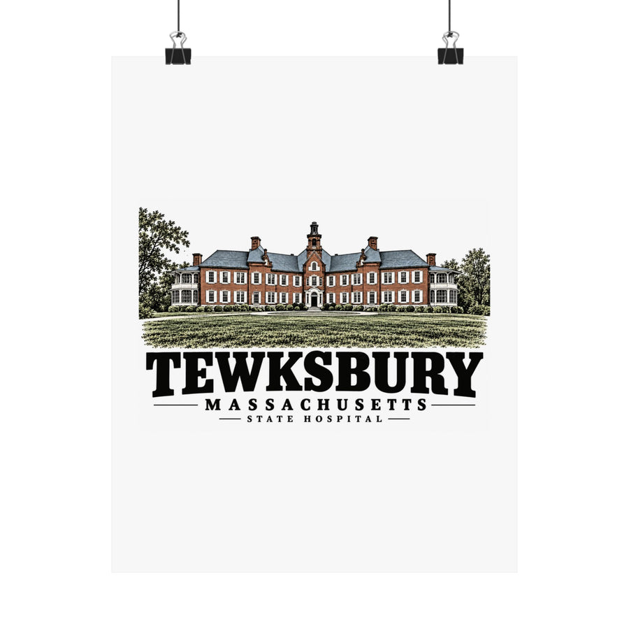 11 x 14 front of State Hospital matte poster, Tewksbury, Massachusetts.