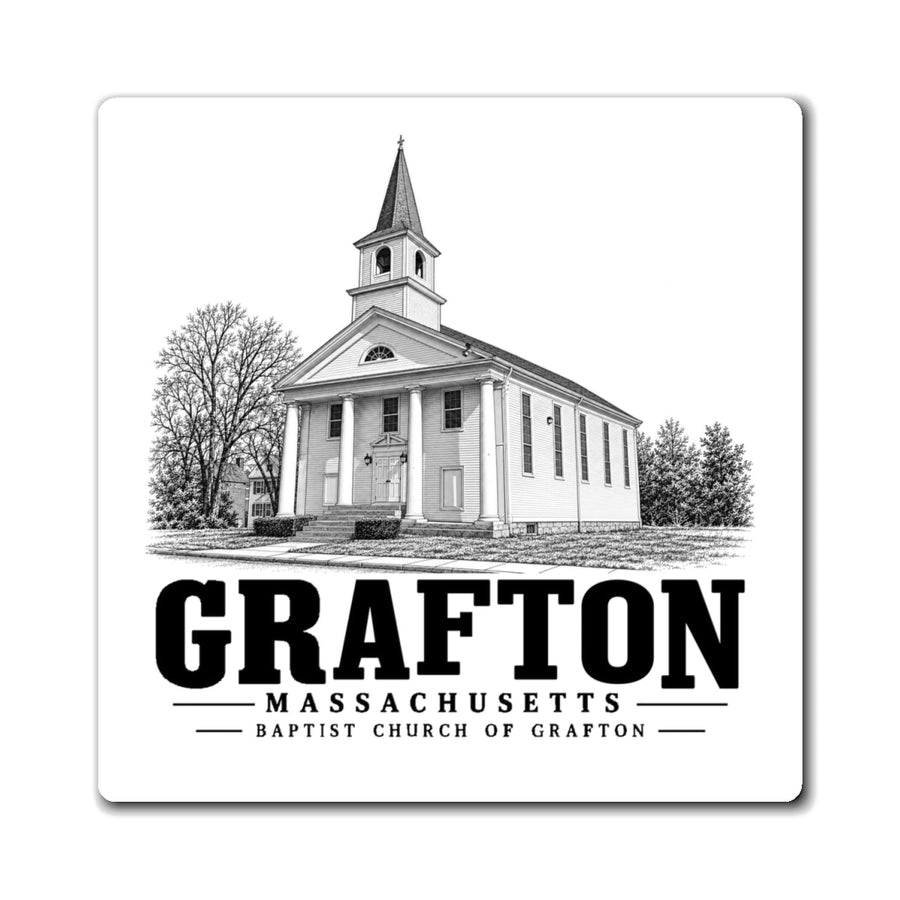 Grafton Baptist Church of Grafton 4 in Magnet - Default - front product view