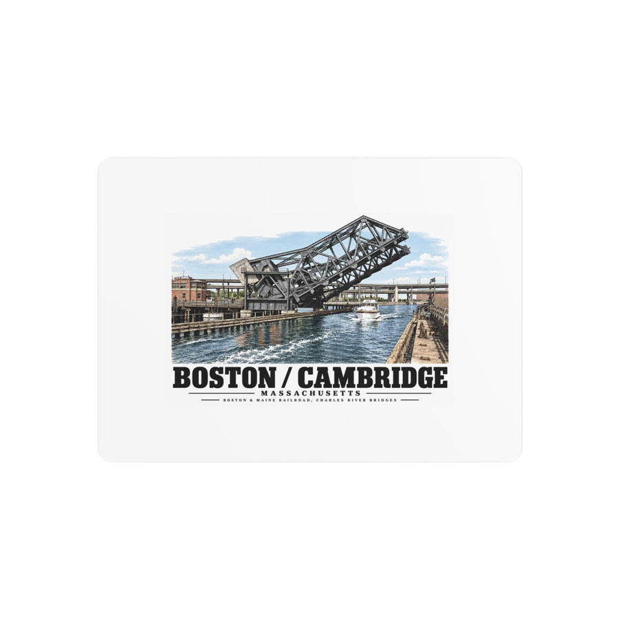 2. GENERAL VIEW SHOWING BRIDGE IN OPEN POSITION - Boston & Maine Railroad, Charles River Bridges, Charles River, North Station vicinity, Boston, Suffolk County, MA 7 × 5 in Horizontal Metal Wall Art...