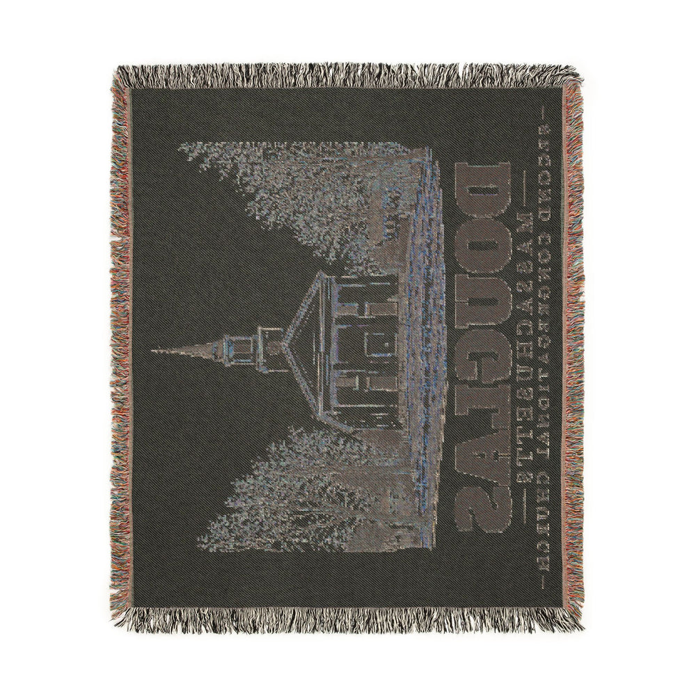 Second Congregational Church — Douglas, Massachusetts woven blanket, product view 4