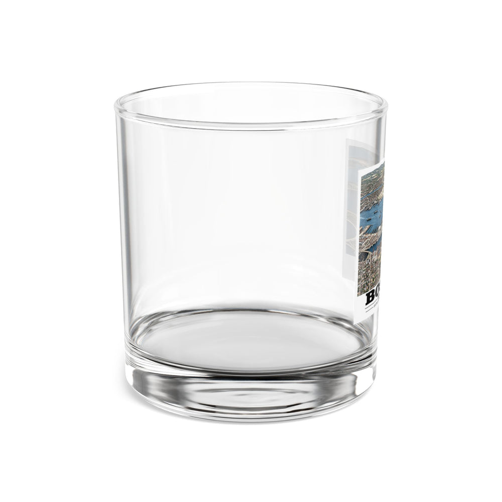 Navy Yard Annex, So. Boston, MA from South, 3000 feet 10 oz Rocks Glass - Boston Harbor