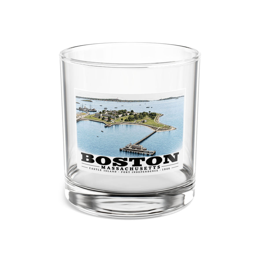 Castle Island, Boston 10 oz Rocks Glass - Boston Harbor