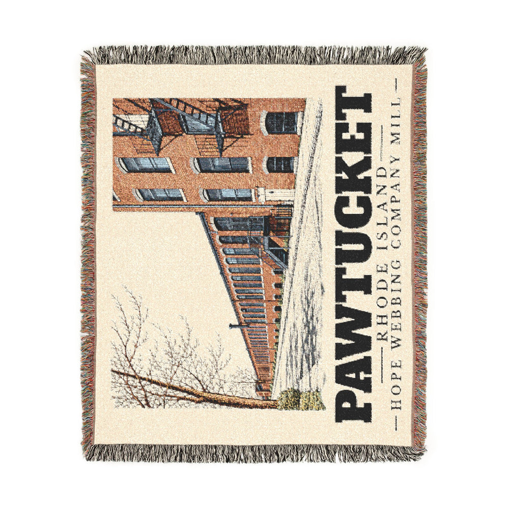 Hope Webbing Company Mill — Pawtucket, Rhode Island woven blanket, product view 2