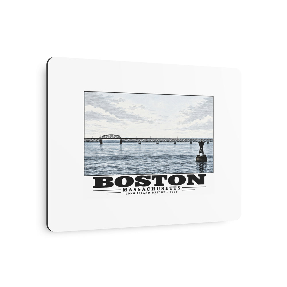 Long Island 7 × 5 in Horizontal Metal Wall Art - Boston Harbor