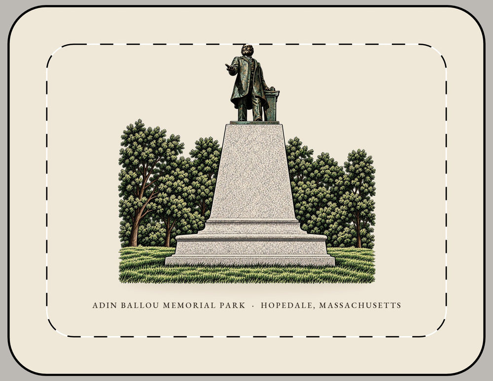 Hopedale Adin Ballou Memorial Statue and Park Laptop Sleeve