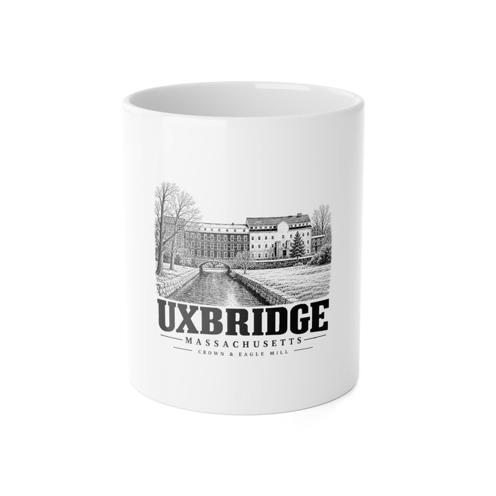 Uxbridge Crown & Eagle Mill 11 oz Ceramic Mug product mockup