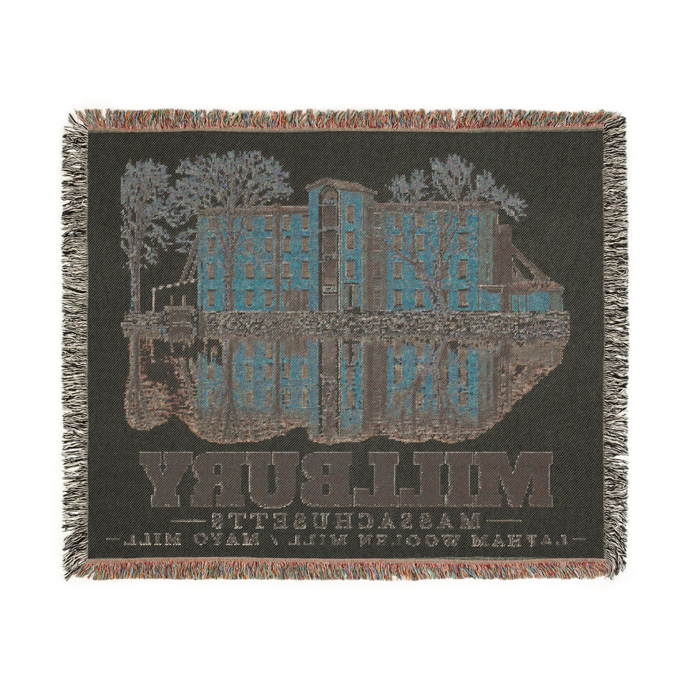 Lapham Woolen Mill / Mayo Mill — Millbury, Massachusetts woven blanket, product view 3