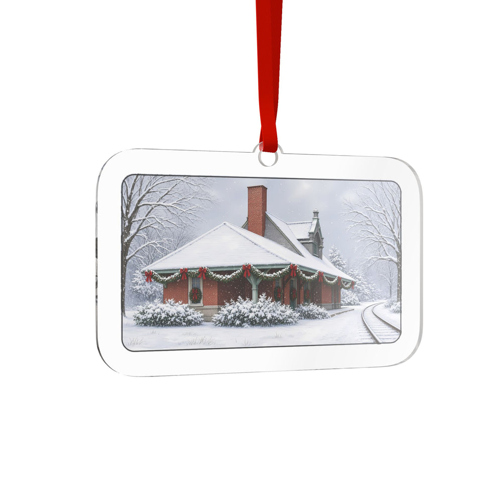 Train Station — Uxbridge, MA Christmas Ornament