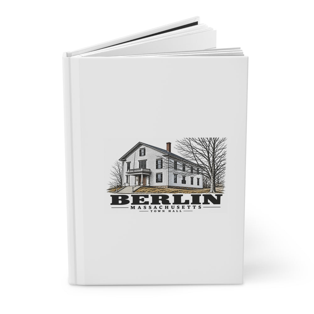 Illustrated Town Hall in Berlin on matte hardcover journal