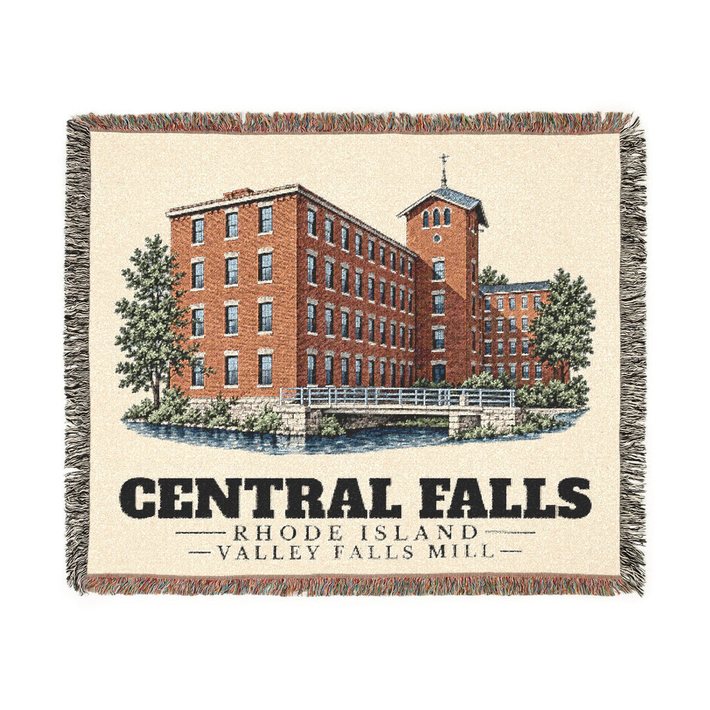 Valley Falls Mill — Central Falls, Rhode Island woven blanket, product view 1