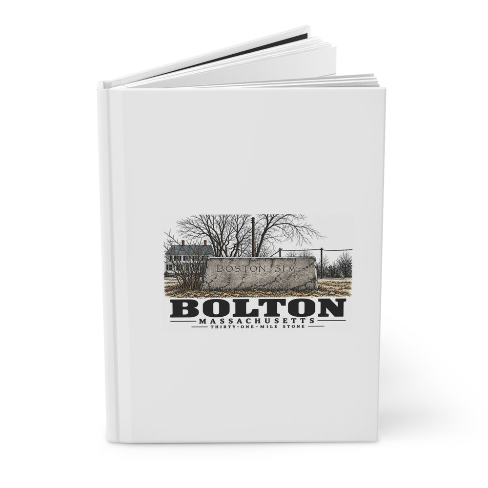 Illustrated Thirty-One-Mile Stone in Bolton on matte hardcover journal
