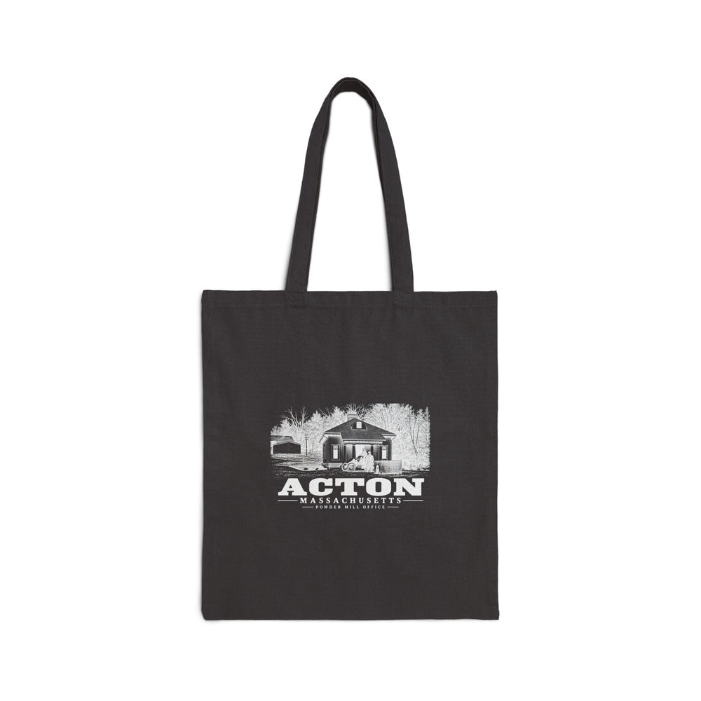 Powder Mill Office Natural + Black Heavy Canvas Tote - Assabet Valley Goods