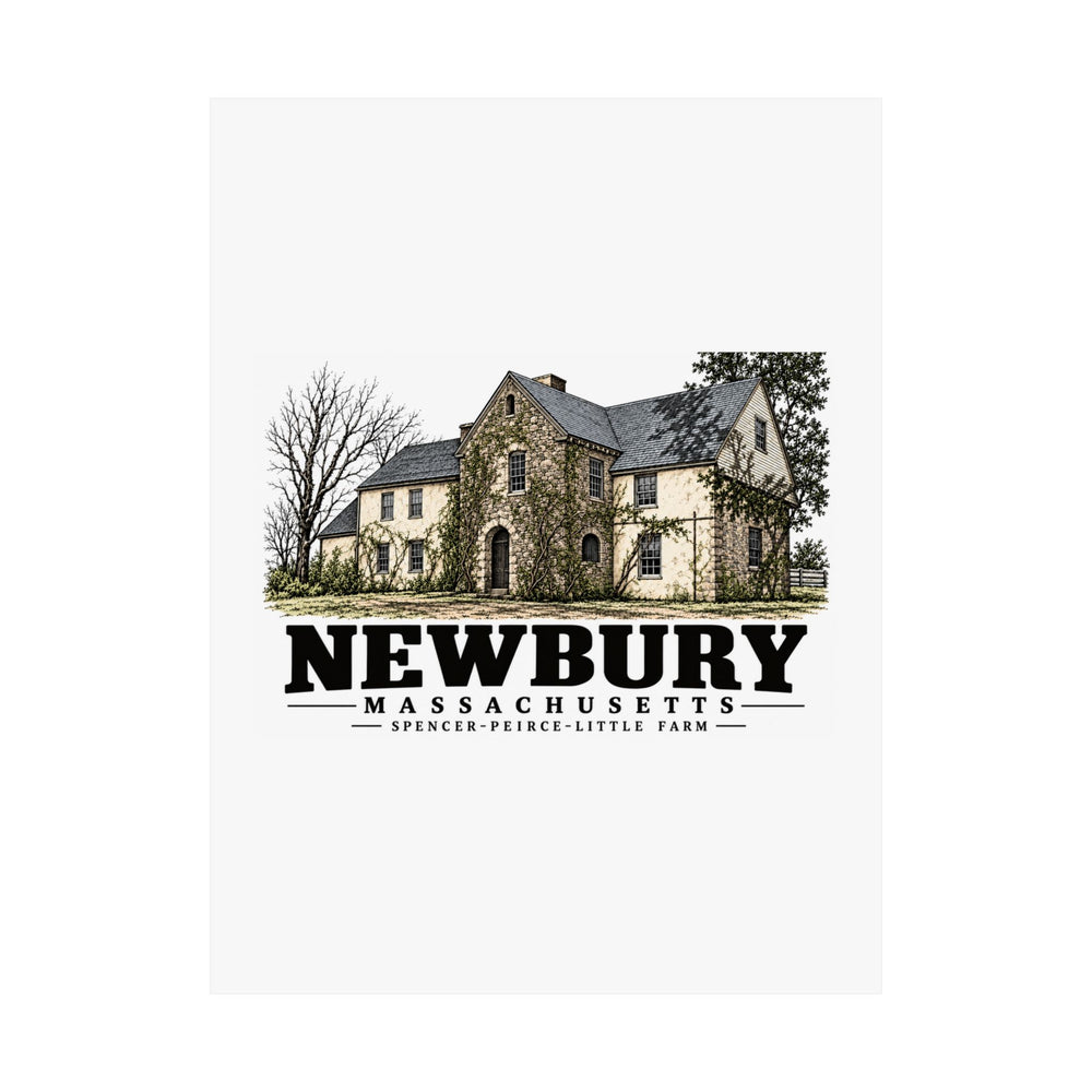 18 x 24 unclipped front of Spencer-Peirce-Little Farm matte poster, Newbury, Massachusetts.