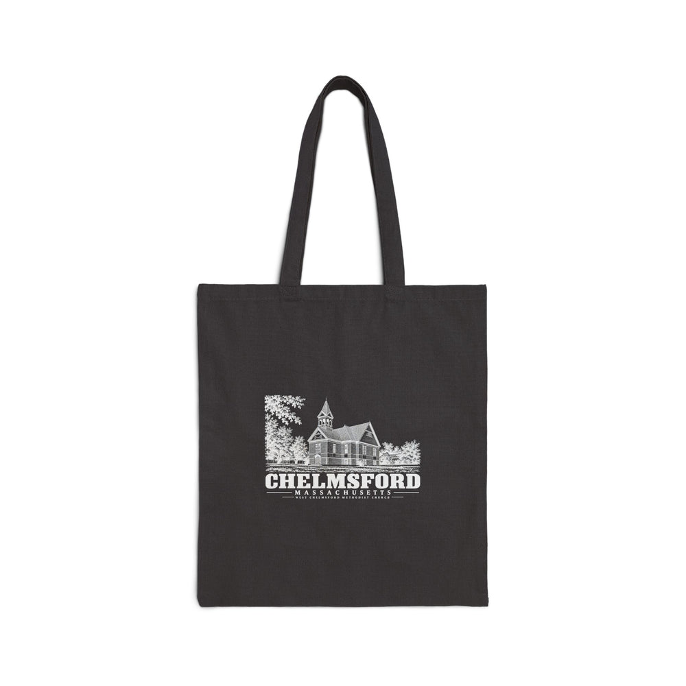 West Chelmsford Methodist Church Natural + Black Heavy Canvas Tote - Merrimack Valley Goods