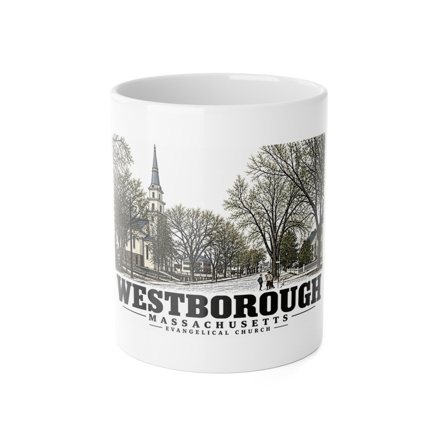Illustrated Evangelical Church in Westborough on ceramic mug