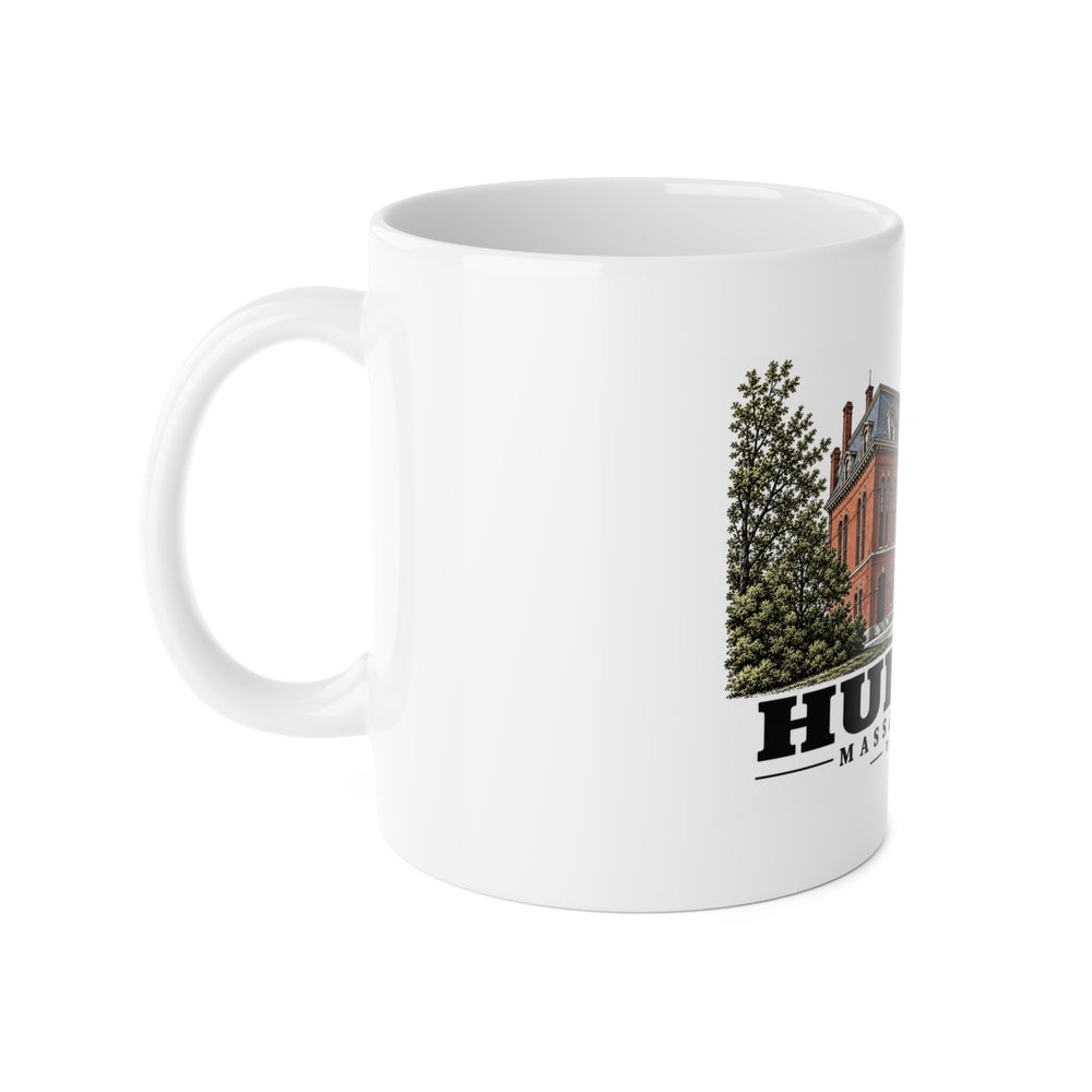 Illustrated Town Hall in Hudson on ceramic mug