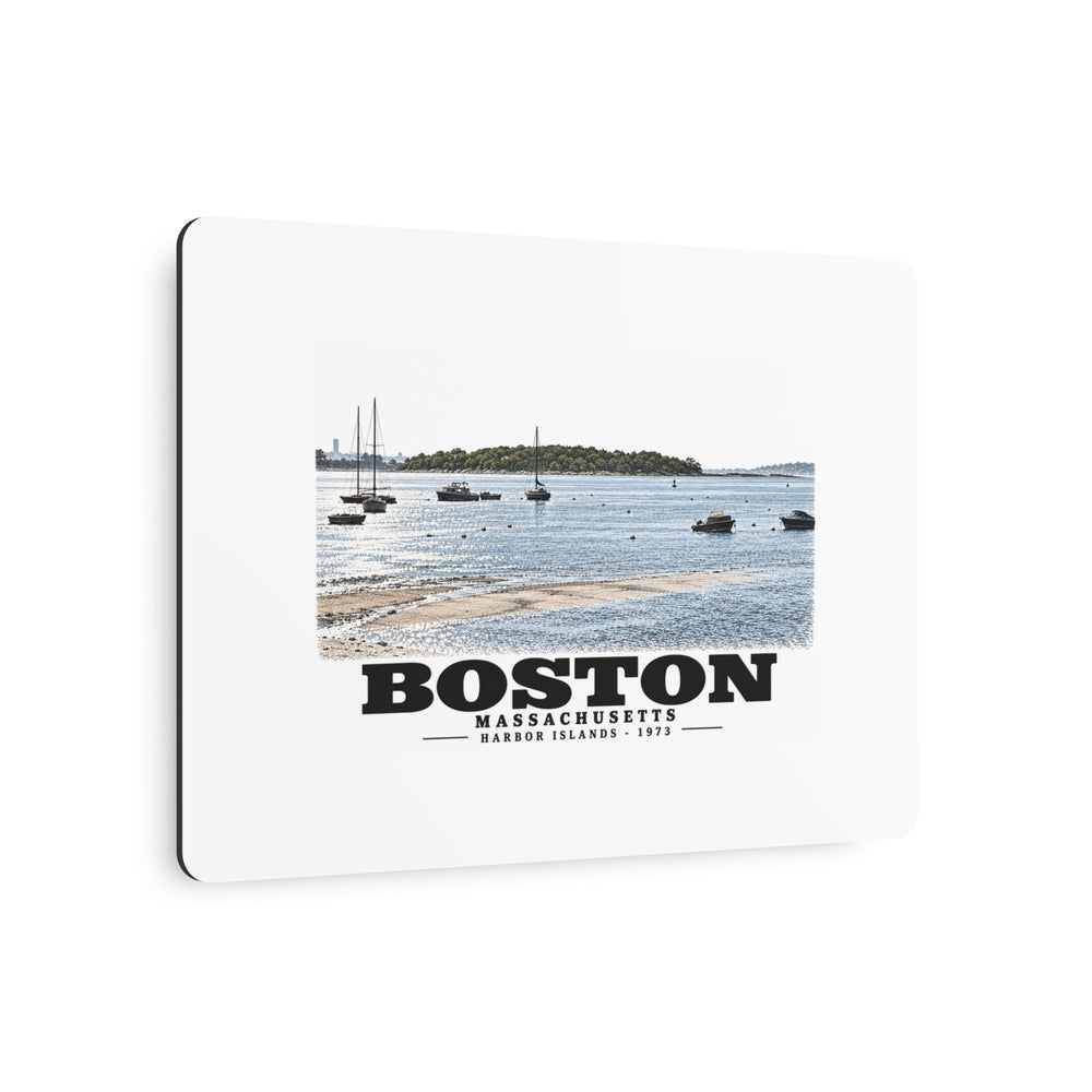 Boston Harbor Islands from Morrissey Boulevard - Toward Thompsons Island 7 × 5 in Horizontal Metal Wall Art - Boston Harbor