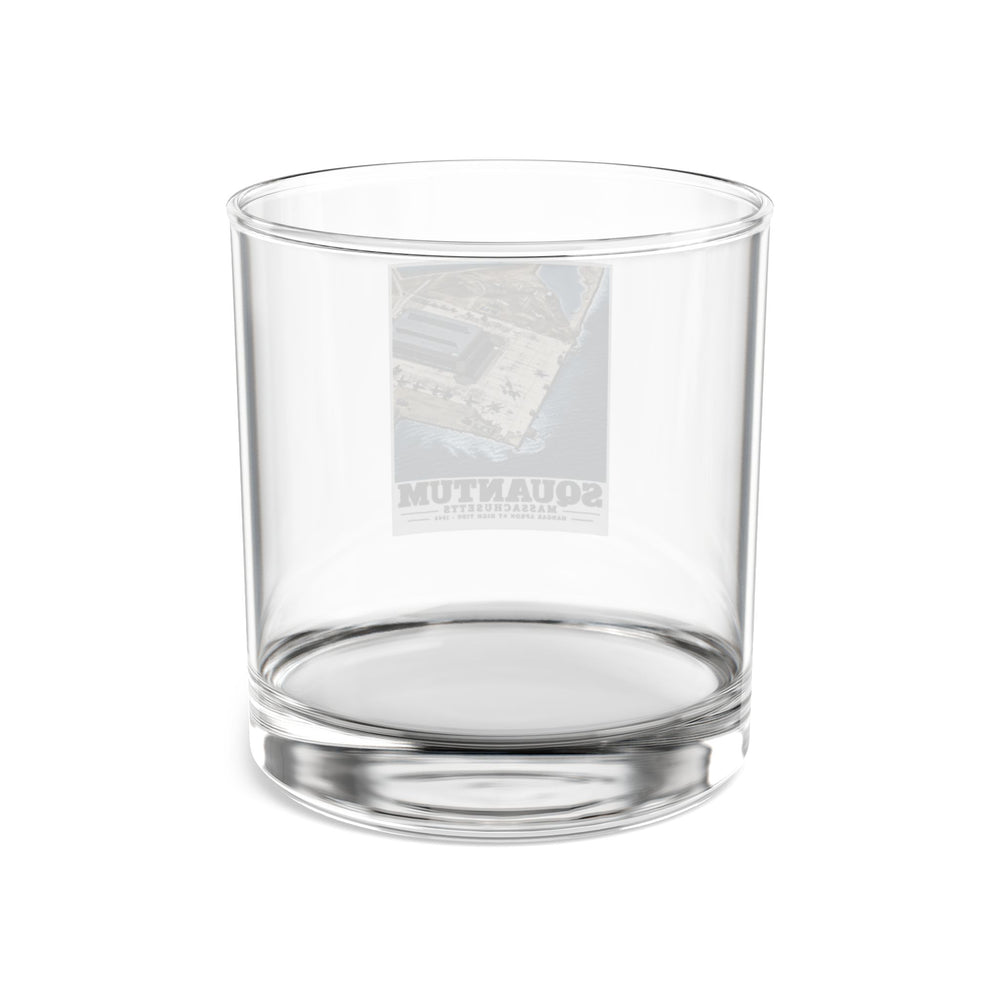 NAS Squantum at high tide 10 oz Rocks Glass - Boston Harbor