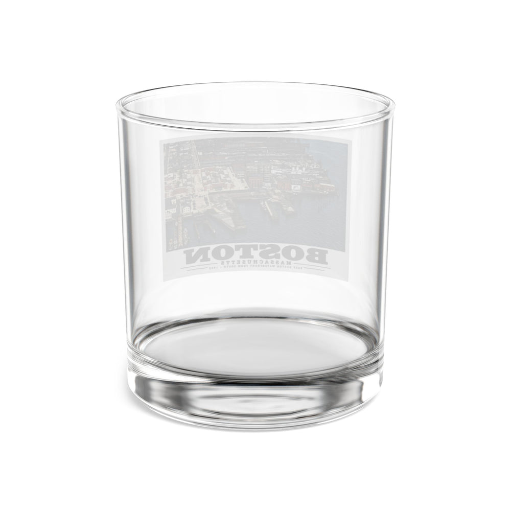 Maritime Coal Co., East Boston, MA -from South 1000 ft. 10 oz Rocks Glass - Boston Harbor